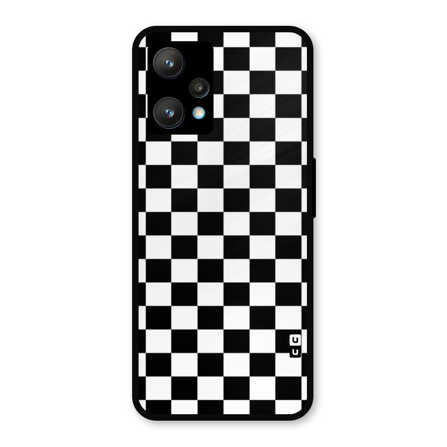 Classic Check Metal Back Case for Realme 9 Pro Plus 5G