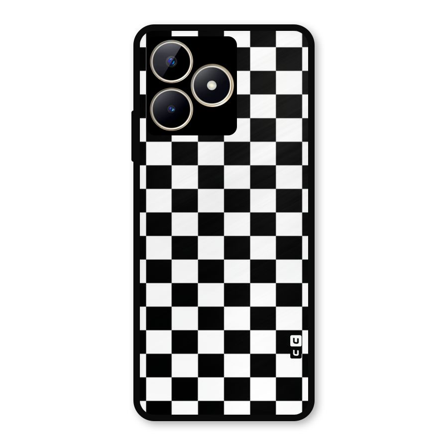 Classic Check Metal Back Case for Realme C53