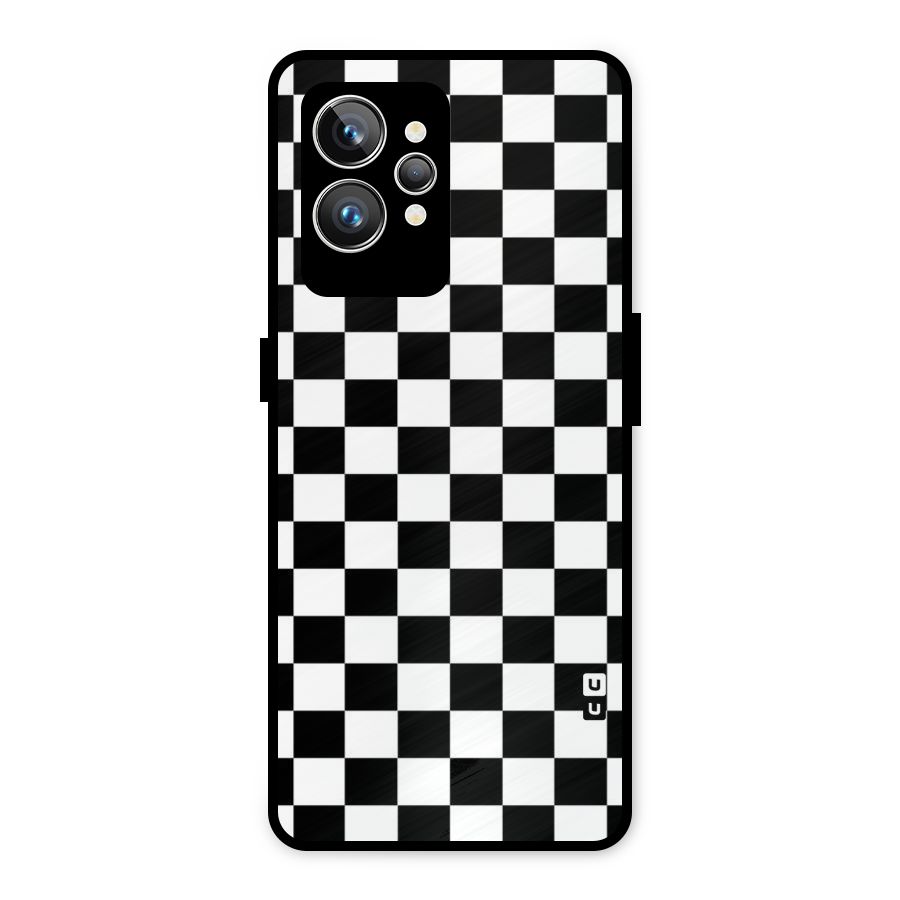 Classic Check Metal Back Case for Realme GT2 Pro