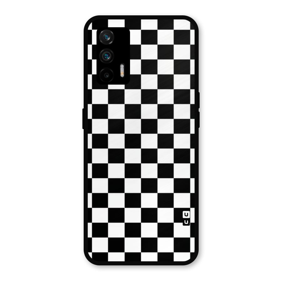 Classic Check Metal Back Case for Realme GT 5G