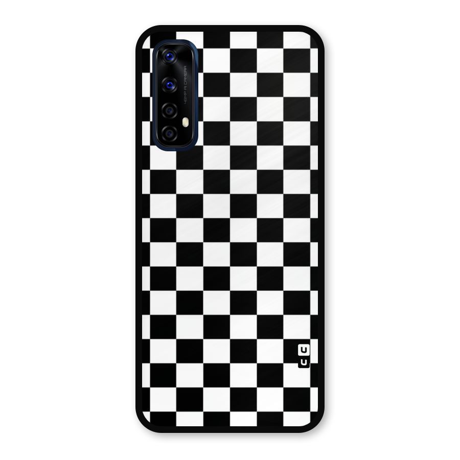 Classic Check Metal Back Case for Realme Narzo 20 Pro