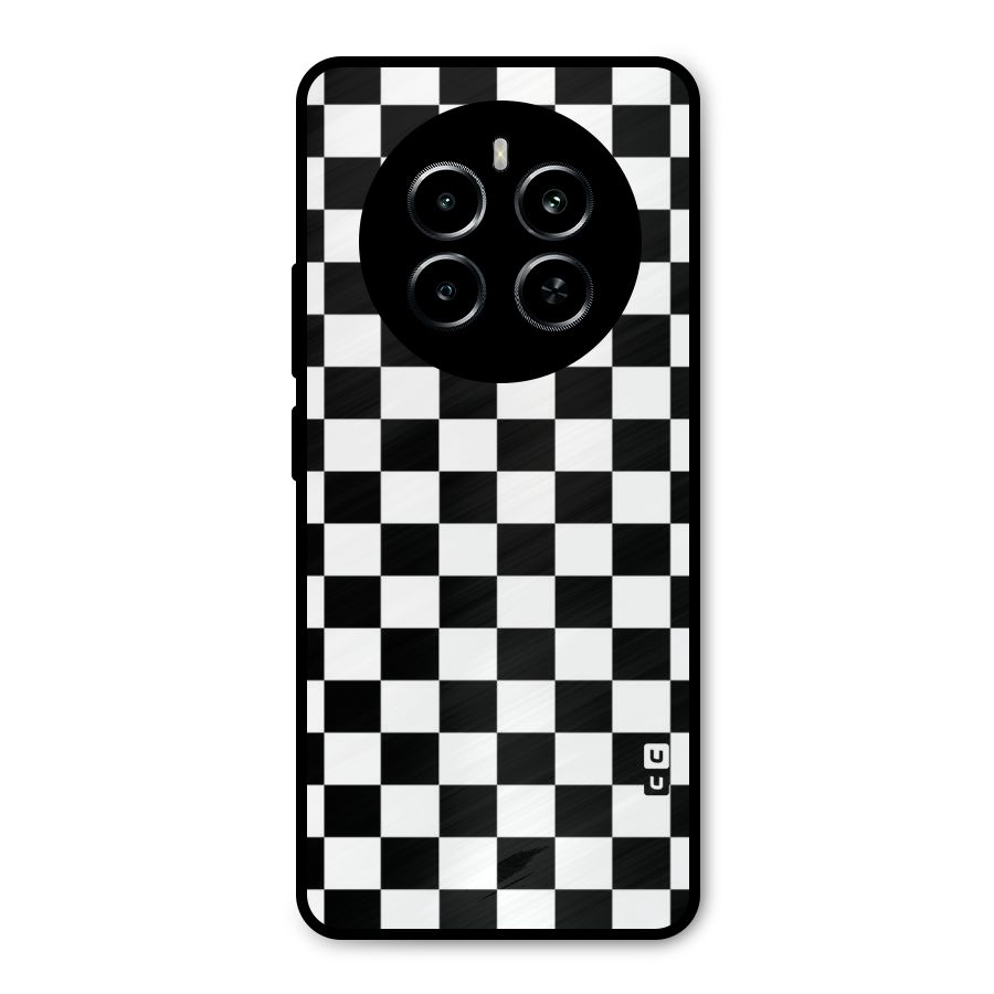 Classic Check Metal Back Case for Realme P1