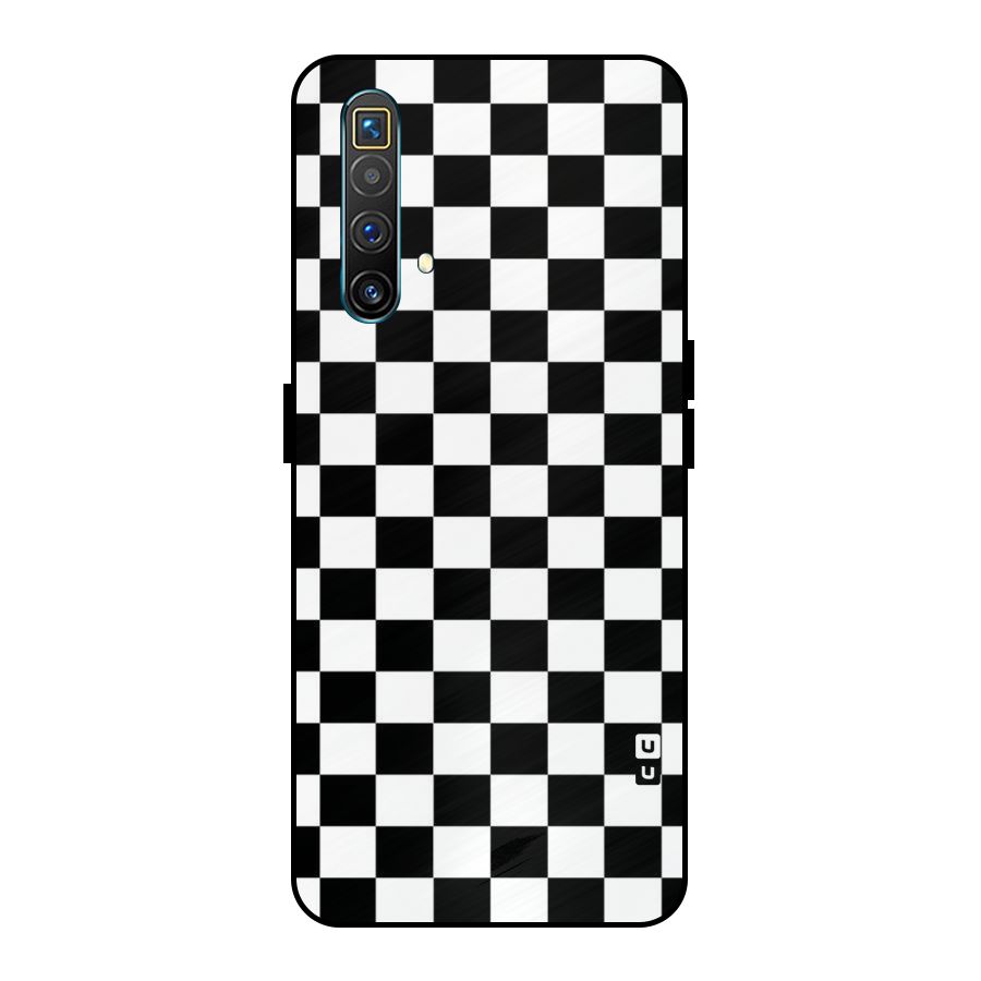 Classic Check Metal Back Case for Realme X3 SuperZoom