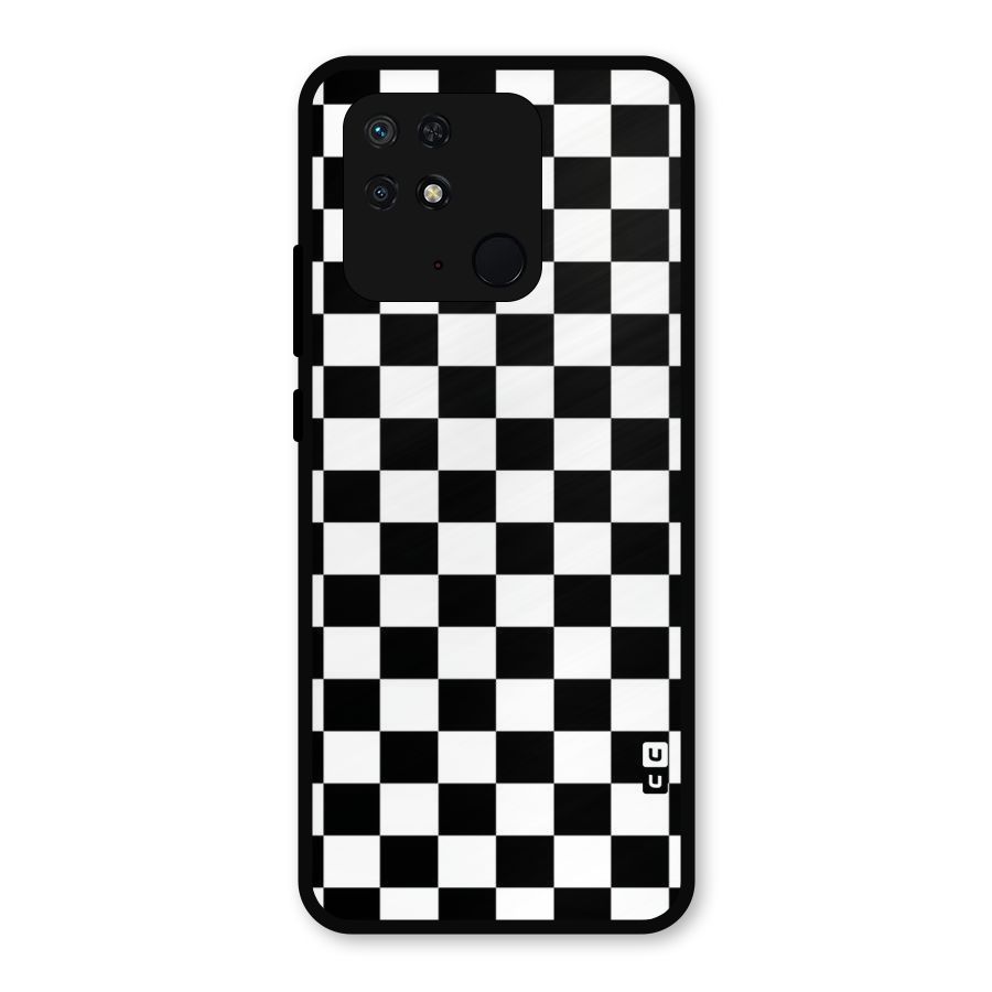 Classic Check Metal Back Case for Redmi 10