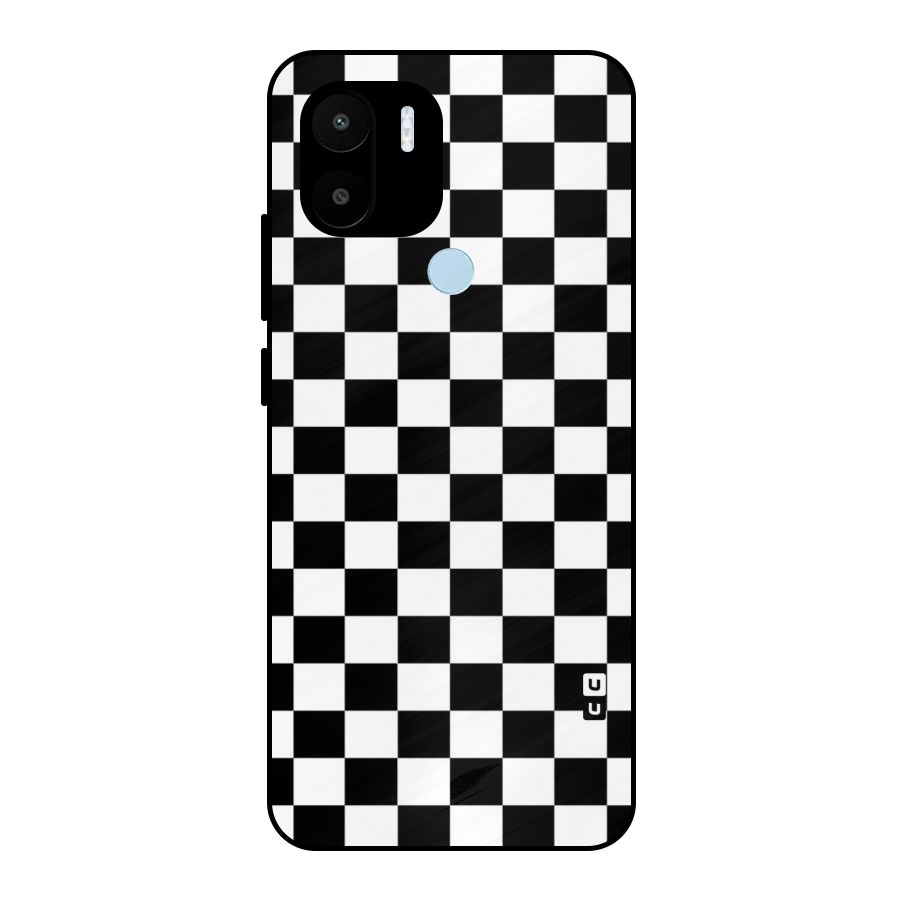 Classic Check Metal Back Case for Redmi A1+