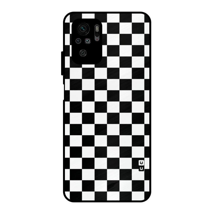 Classic Check Metal Back Case for Redmi Note 11 SE