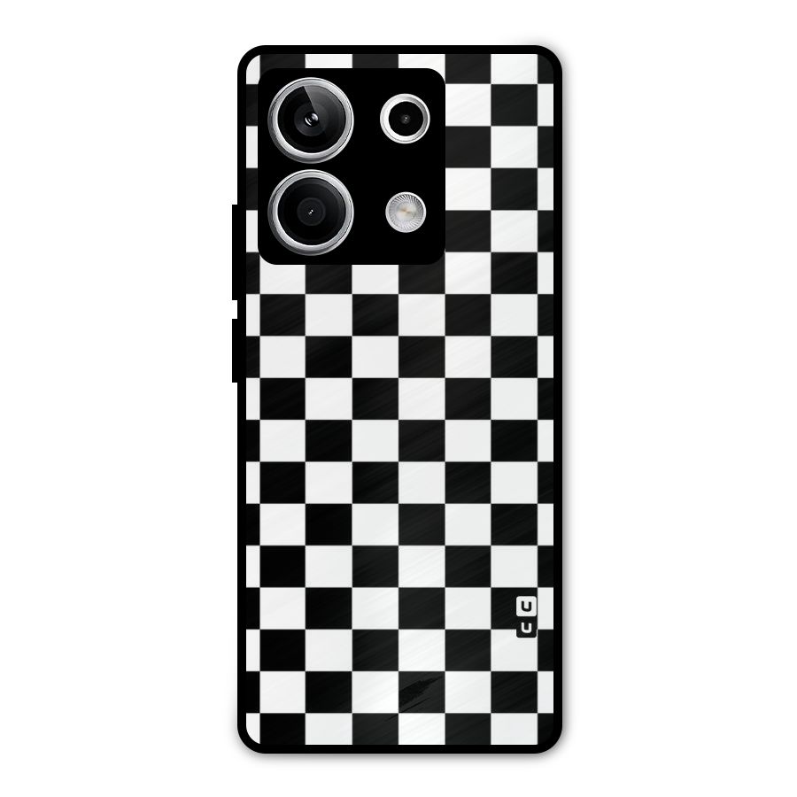 Classic Check Metal Back Case for Redmi Note 13 5G