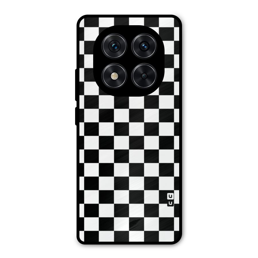 Classic Check Metal Back Case for Redmi Note 14 Pro 5G