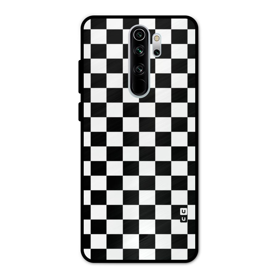 Classic Check Metal Back Case for Redmi Note 8 Pro