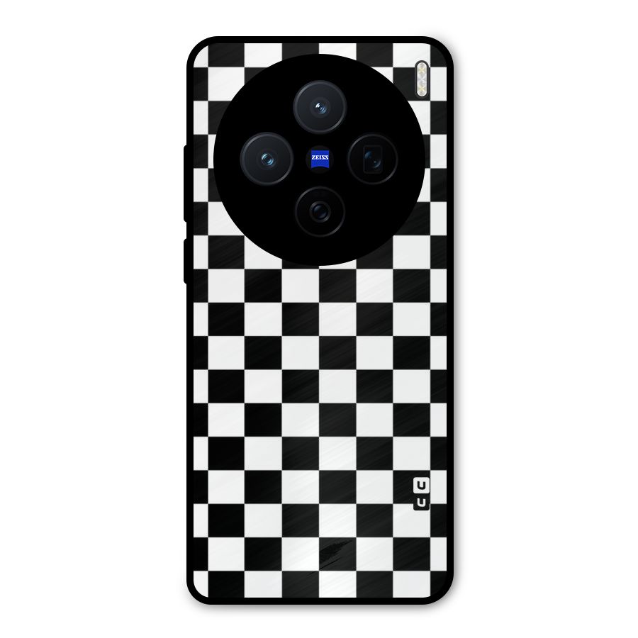 Classic Check Metal Back Case for Vivo X200