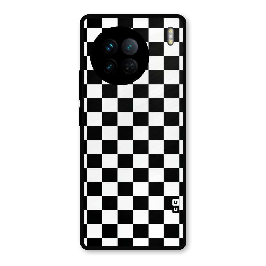 Classic Check Metal Back Case for Vivo X90