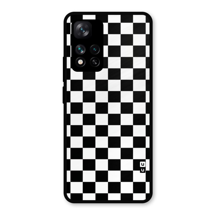 Classic Check Metal Back Case for Xiaomi 11i 5G