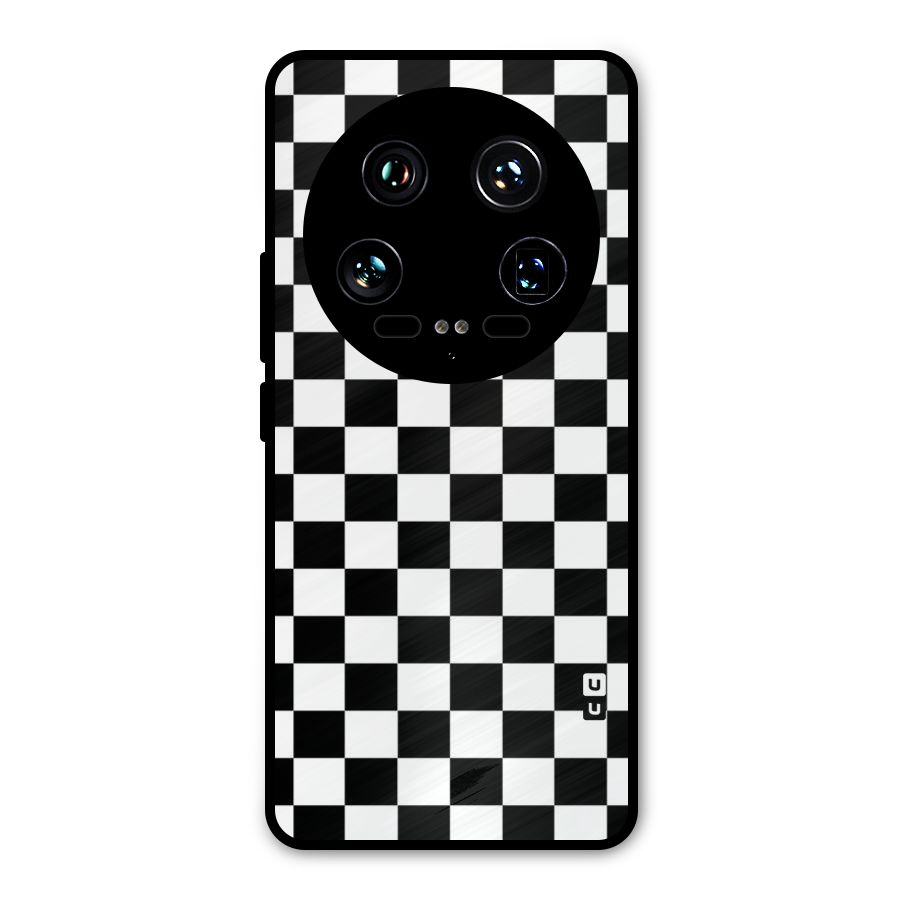 Classic Check Metal Back Case for Xiaomi 14 Ultra
