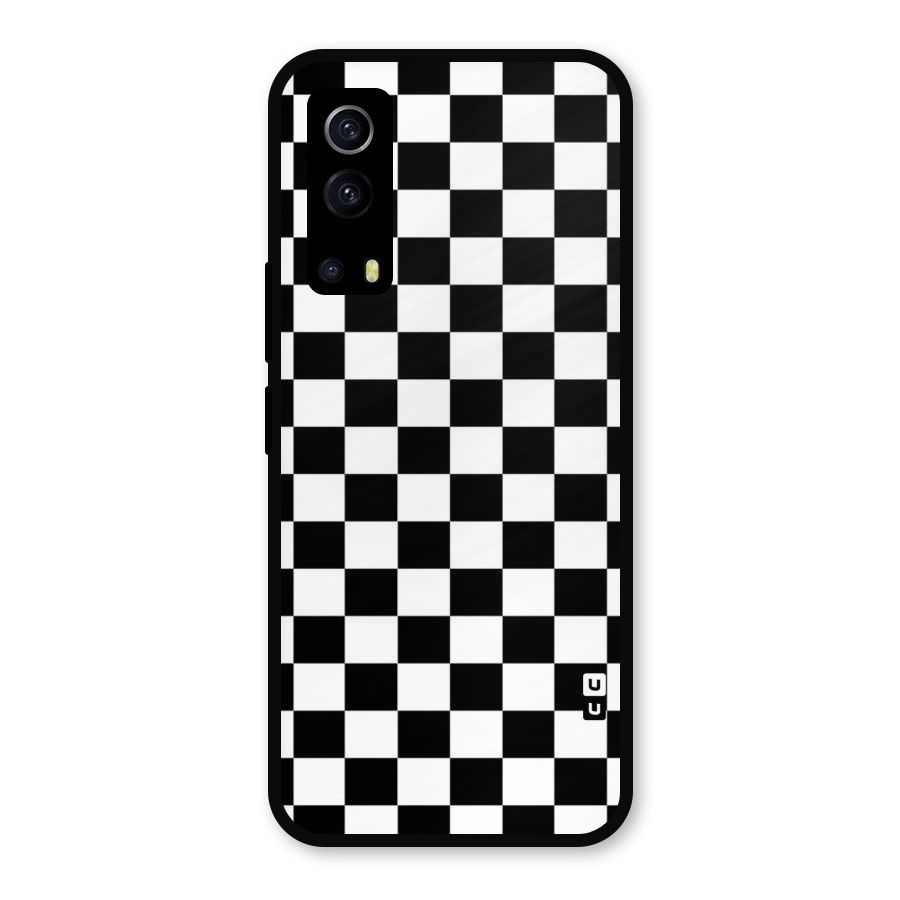 Classic Check Metal Back Case for iQOO Z3