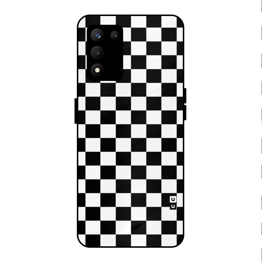 Classic Check Metal Back Case for realme 9 5G SE