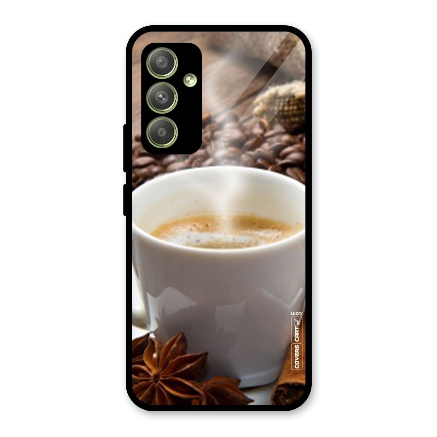 Classic Coffee Beans Glass Back Case for Galaxy A54