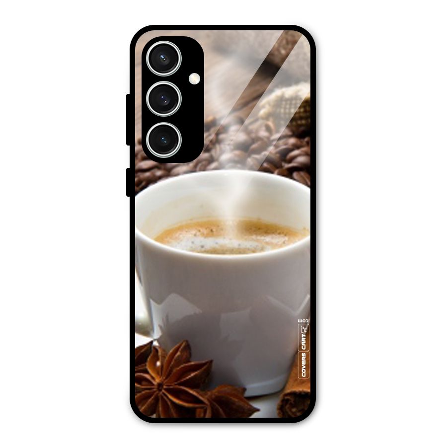 Classic Coffee Beans Glass Back Case for Galaxy S23 FE