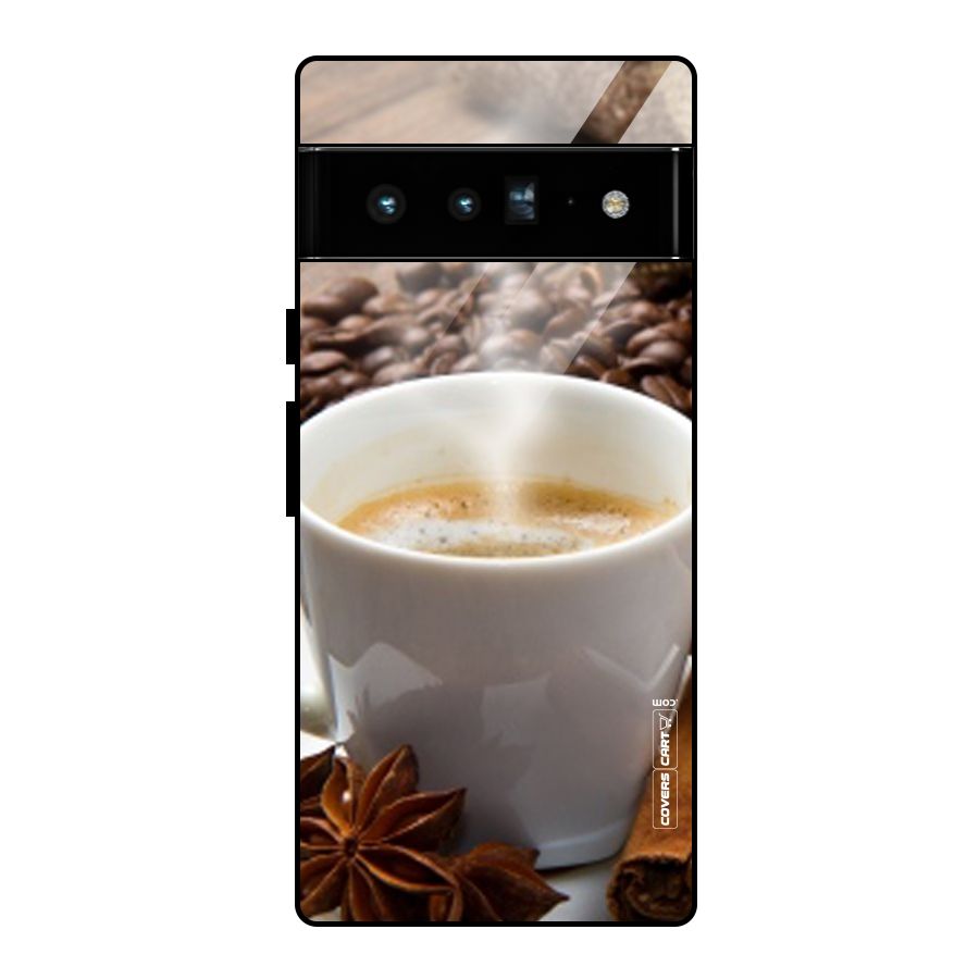 Classic Coffee Beans Glass Back Case for Google Pixel 6 Pro