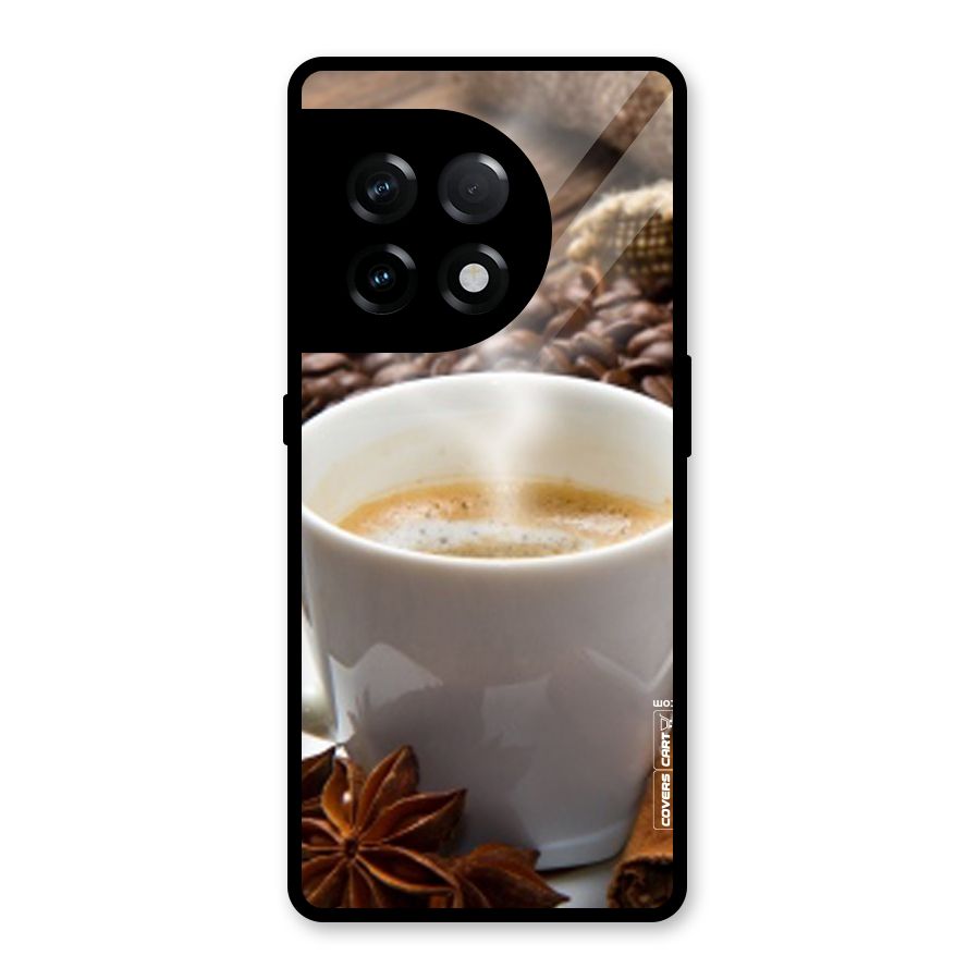 Classic Coffee Beans Glass Back Case for OnePlus 11R