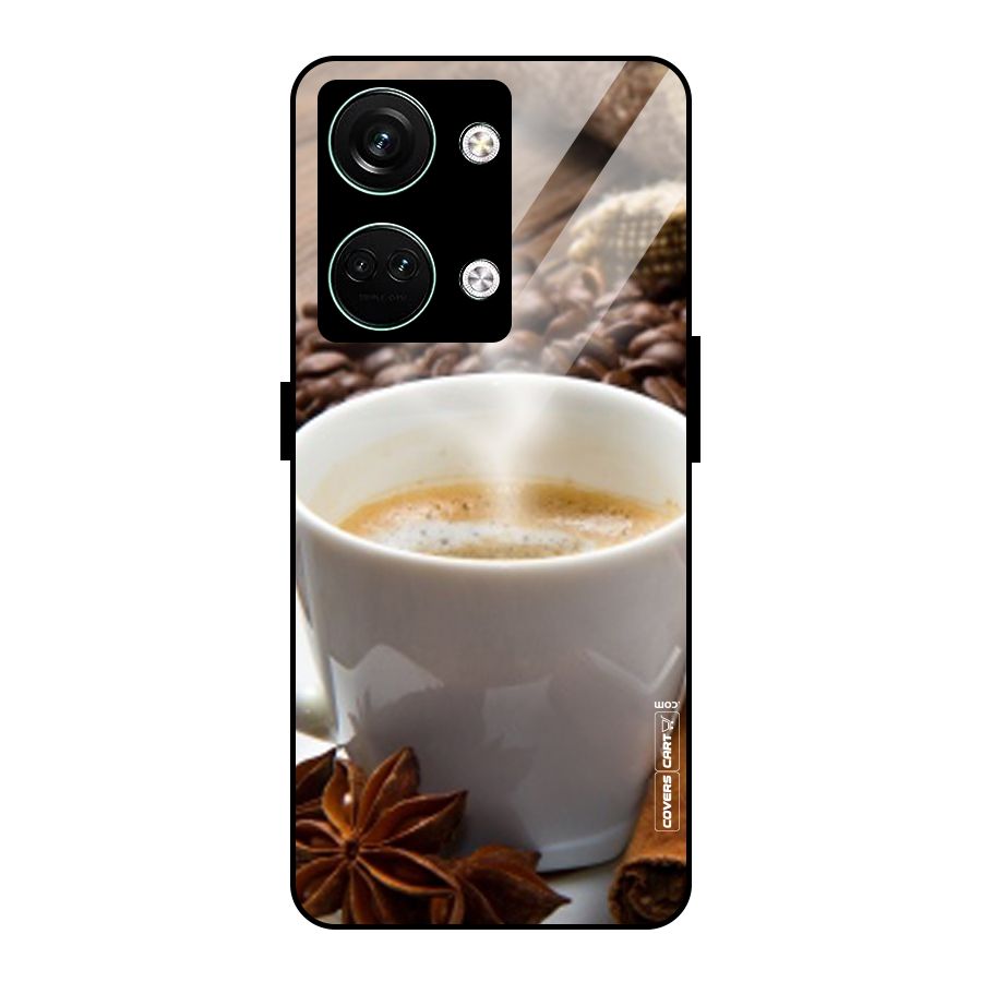 Classic Coffee Beans Glass Back Case for Oneplus Nord 3