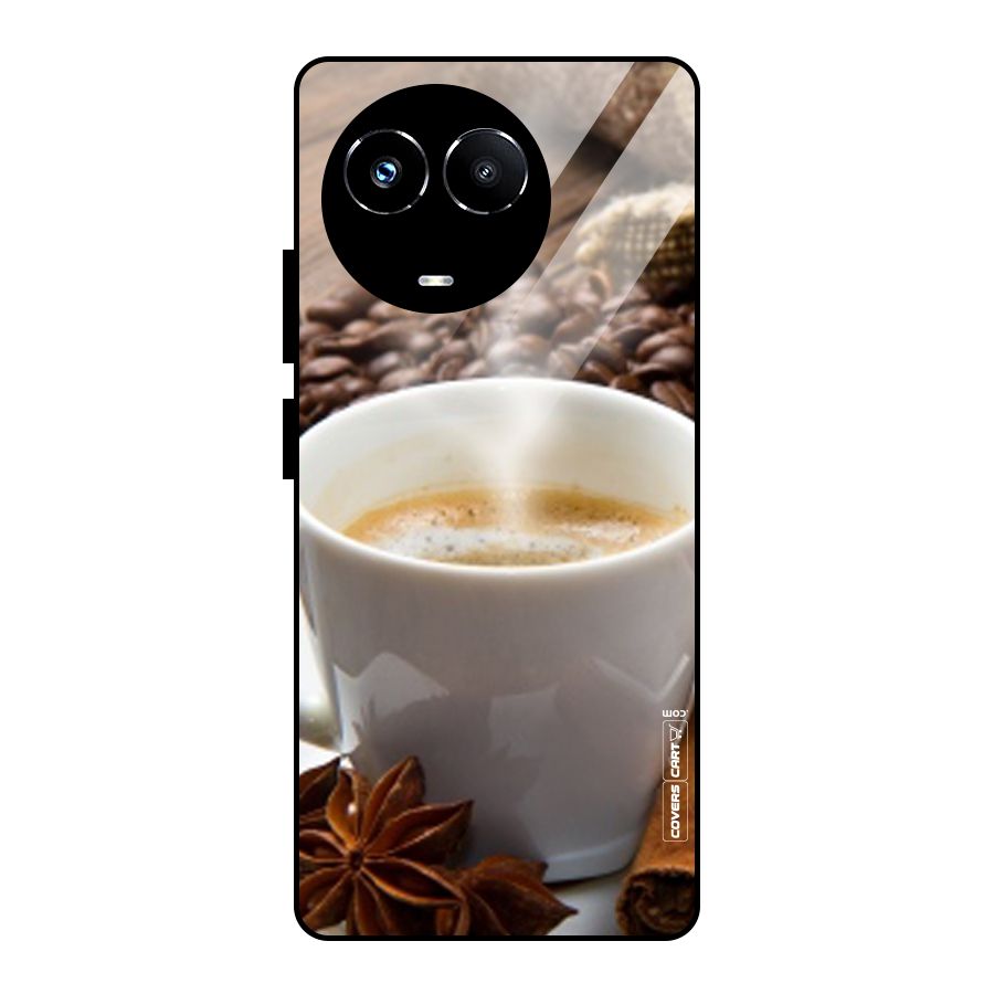 Classic Coffee Beans Glass Back Case for Realme Narzo 60X