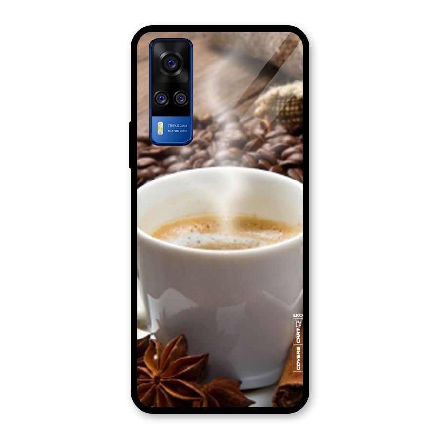 Classic Coffee Beans Glass Back Case for Vivo Y31