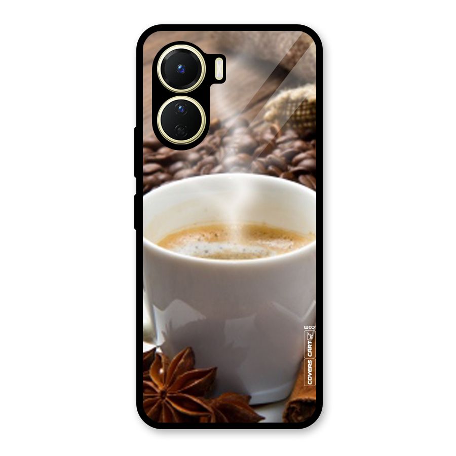 Classic Coffee Beans Glass Back Case for Vivo Y56