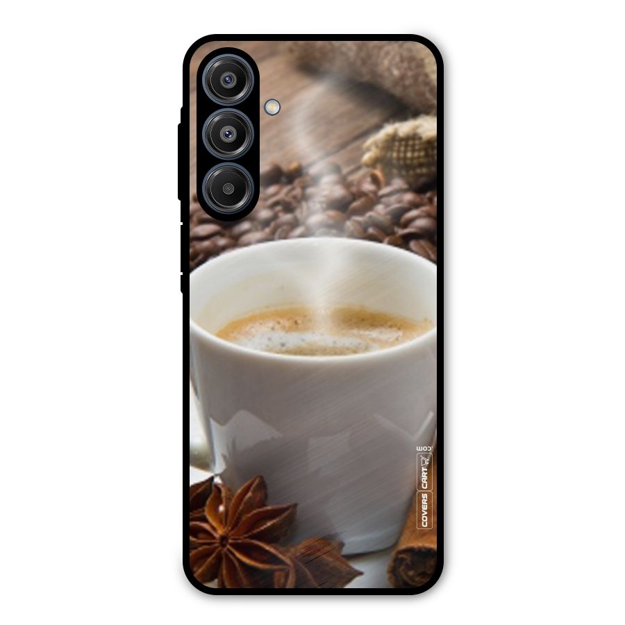Classic Coffee Beans Metal Back Case for Galaxy A16 5G