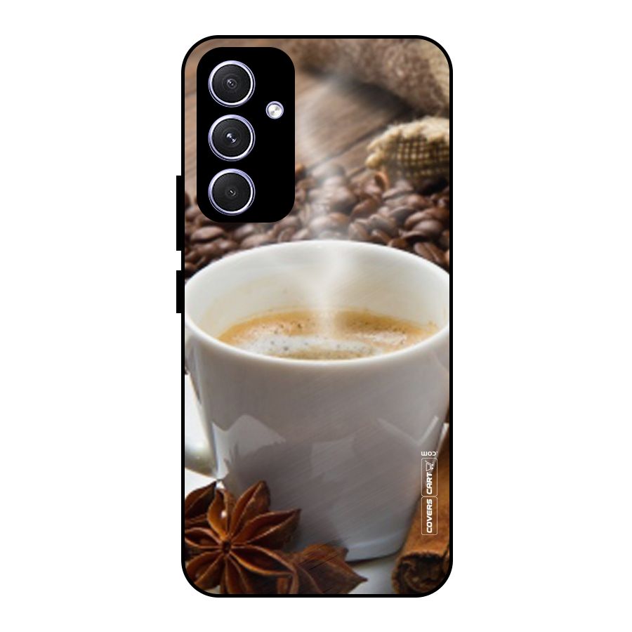 Classic Coffee Beans Metal Back Case for Galaxy A54
