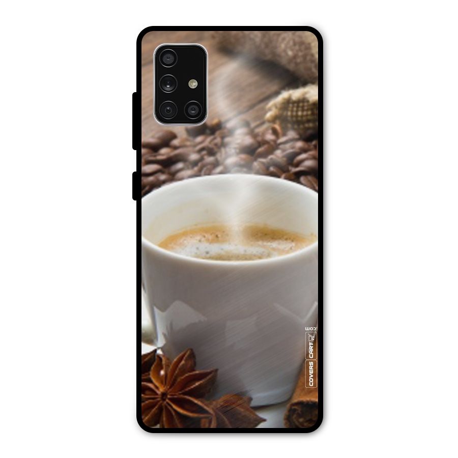 Classic Coffee Beans Metal Back Case for Galaxy A71