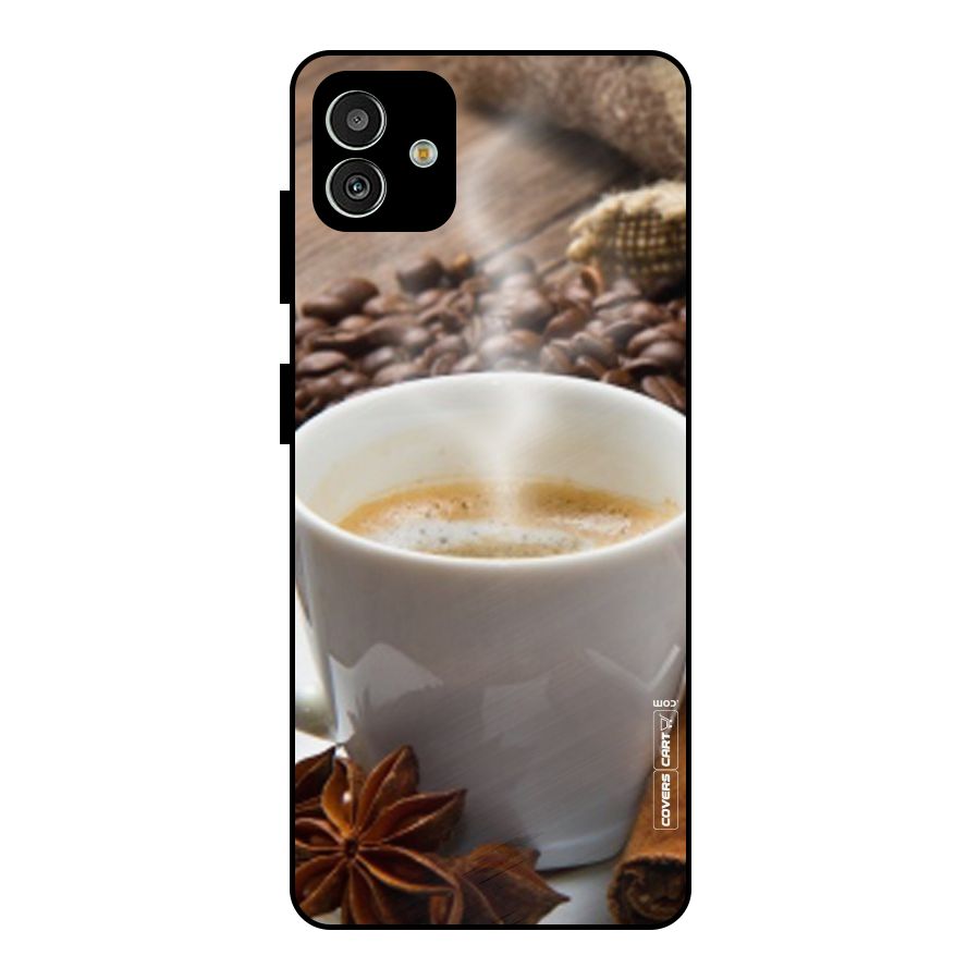 Classic Coffee Beans Metal Back Case for Galaxy M13 5G