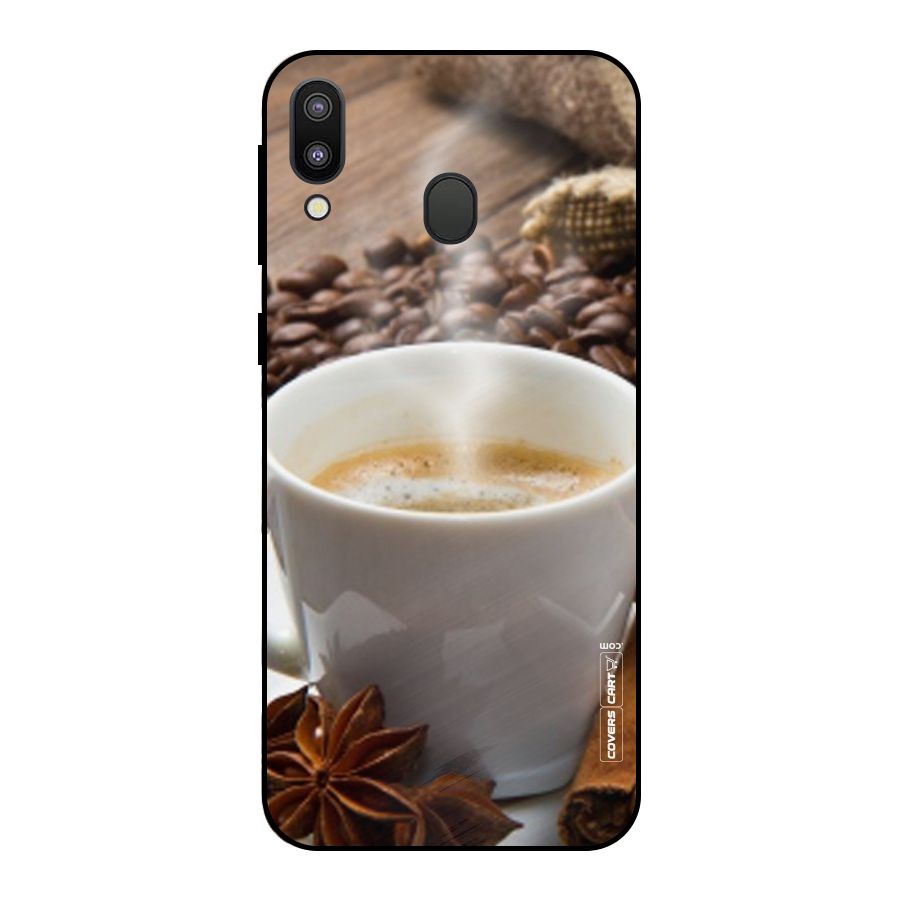 Classic Coffee Beans Metal Back Case for Galaxy M20