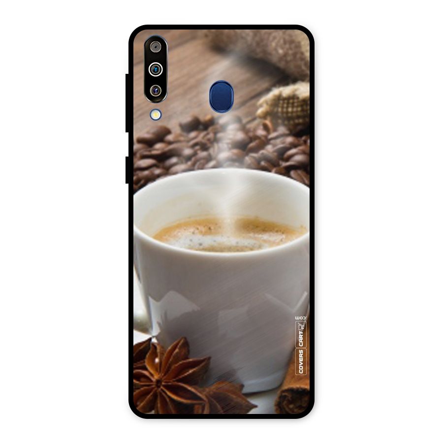Classic Coffee Beans Metal Back Case for Galaxy M30