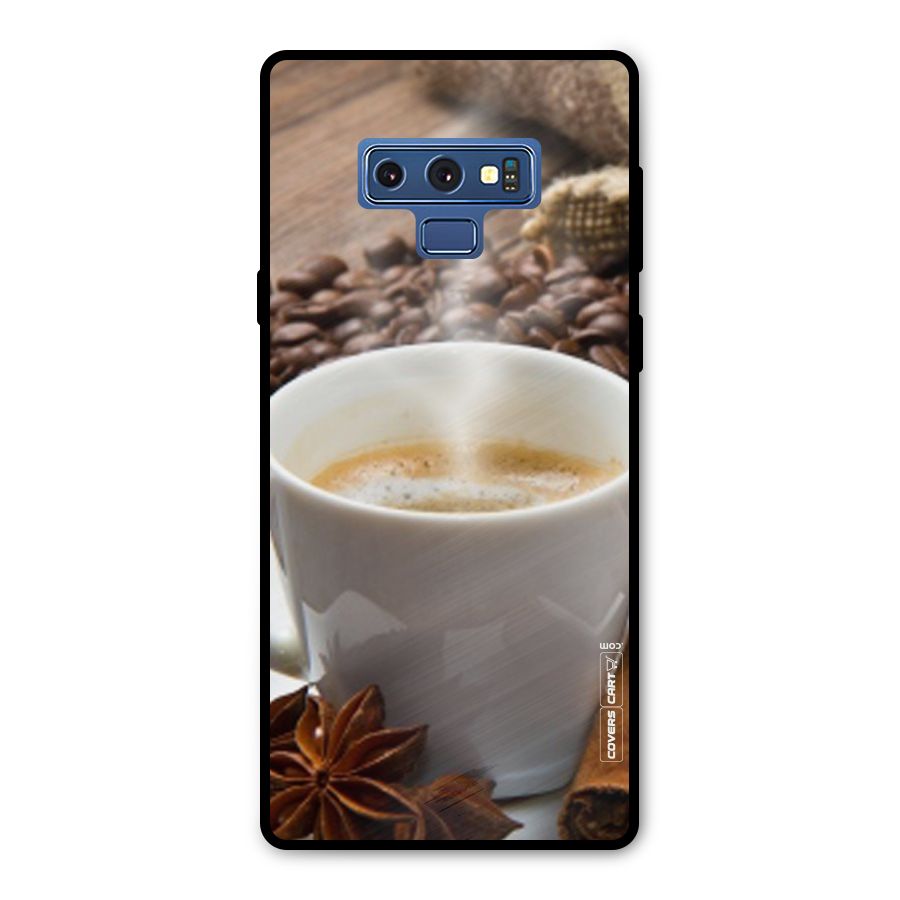 Classic Coffee Beans Metal Back Case for Galaxy Note 9