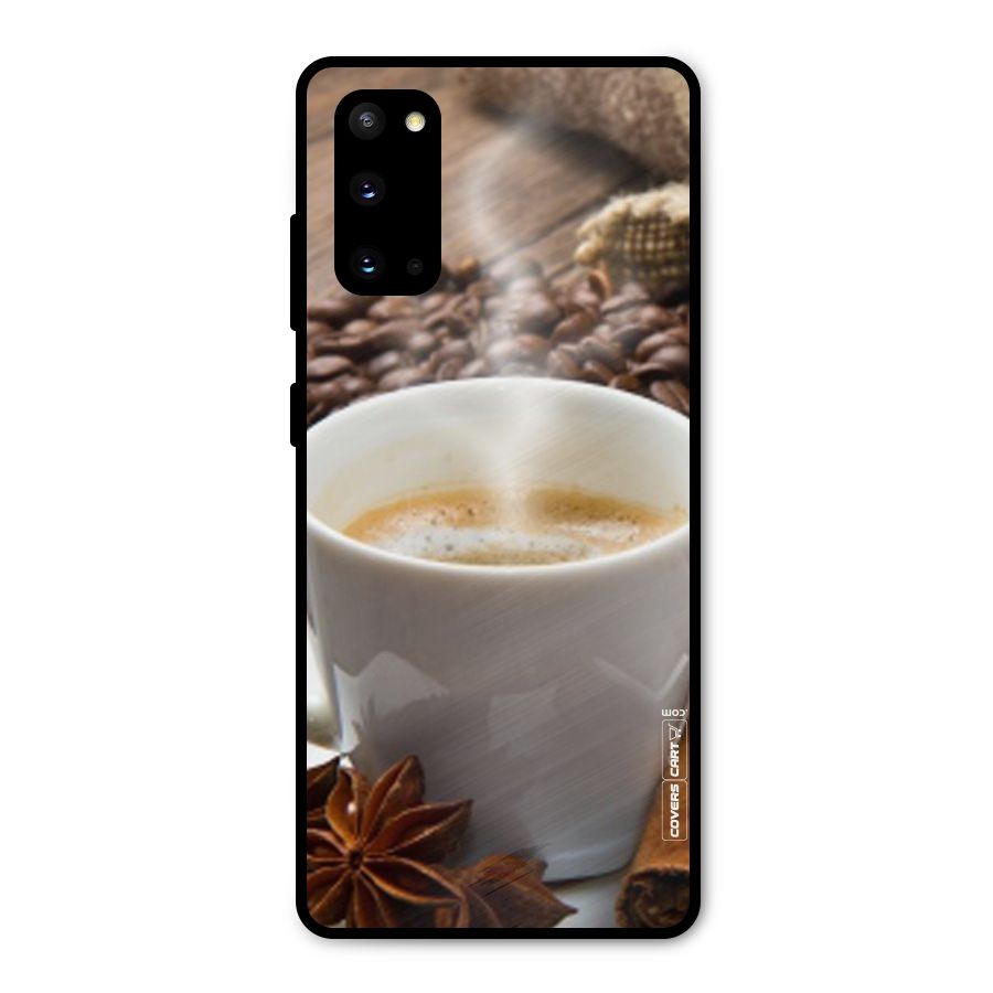 Classic Coffee Beans Metal Back Case for Galaxy S20
