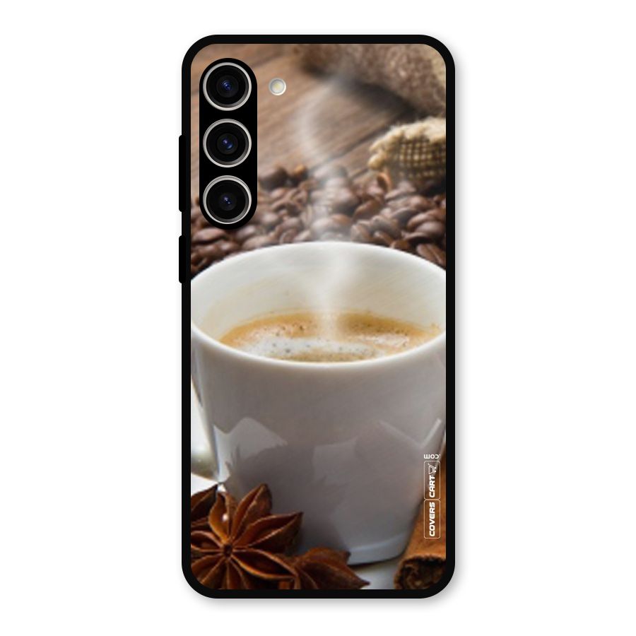 Classic Coffee Beans Metal Back Case for Galaxy S23 Plus