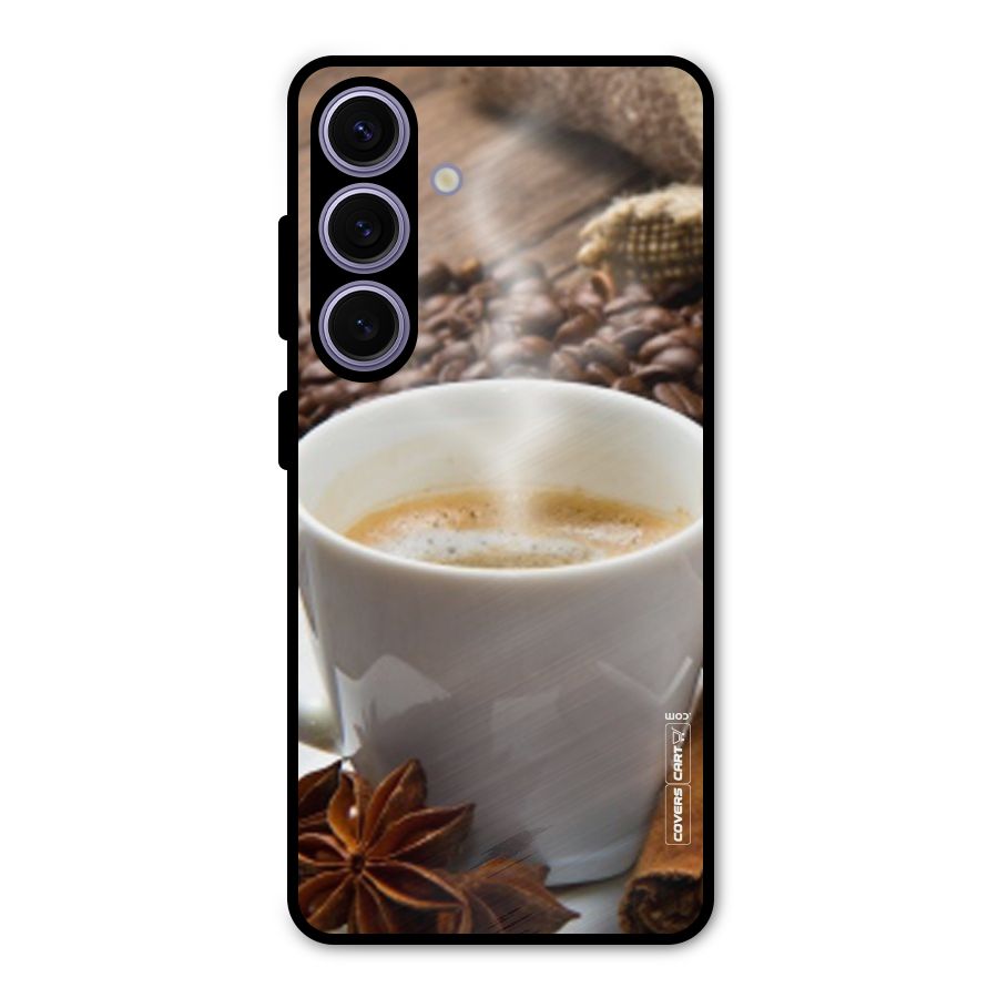 Classic Coffee Beans Metal Back Case for Galaxy S24