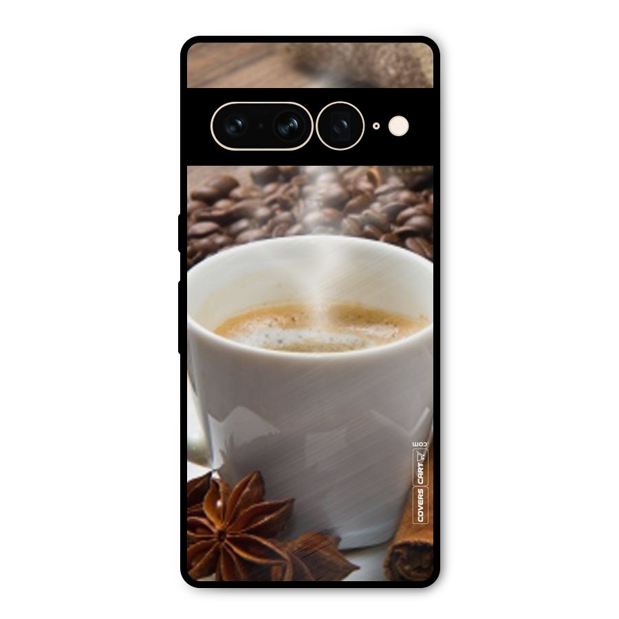 Classic Coffee Beans Metal Back Case for Google Pixel 7 Pro