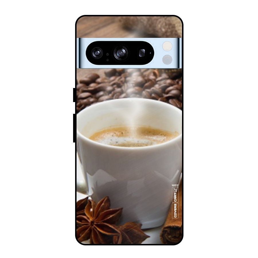 Classic Coffee Beans Metal Back Case for Google Pixel 8 Pro