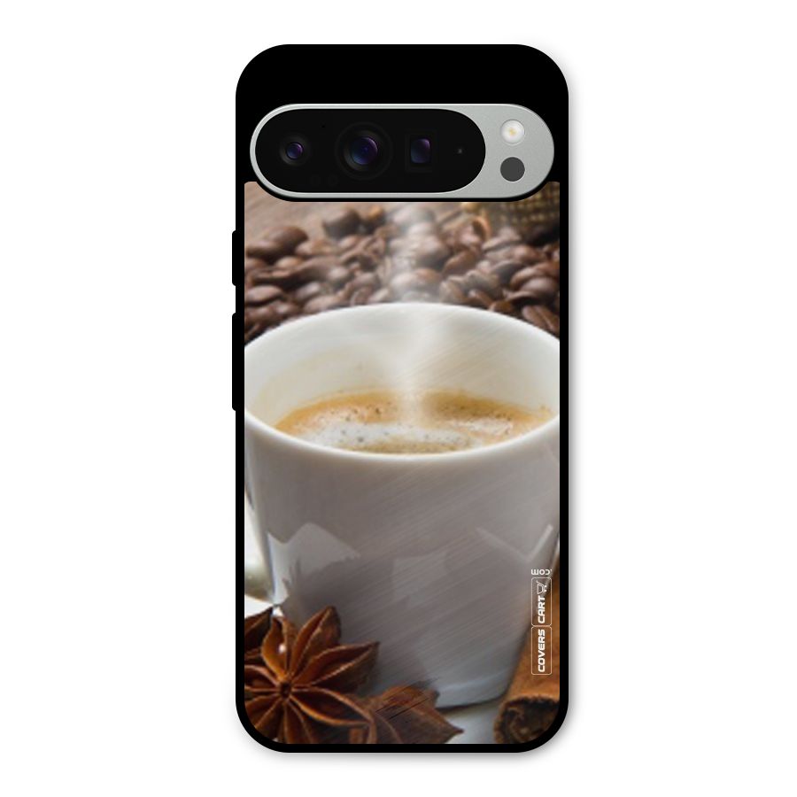 Classic Coffee Beans Metal Back Case for Google Pixel 9 Pro XL