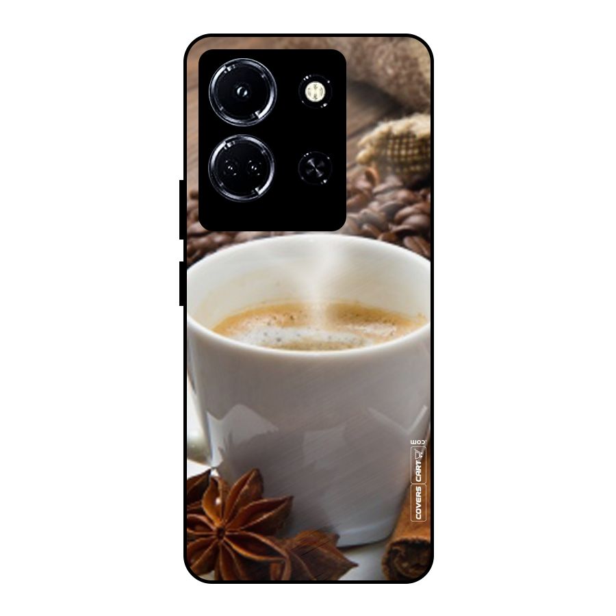 Classic Coffee Beans Metal Back Case for Infinix Note 30 5G