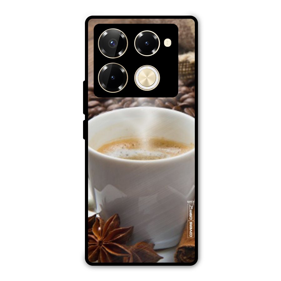 Classic Coffee Beans Metal Back Case for Infinix Note 40 Pro Plus