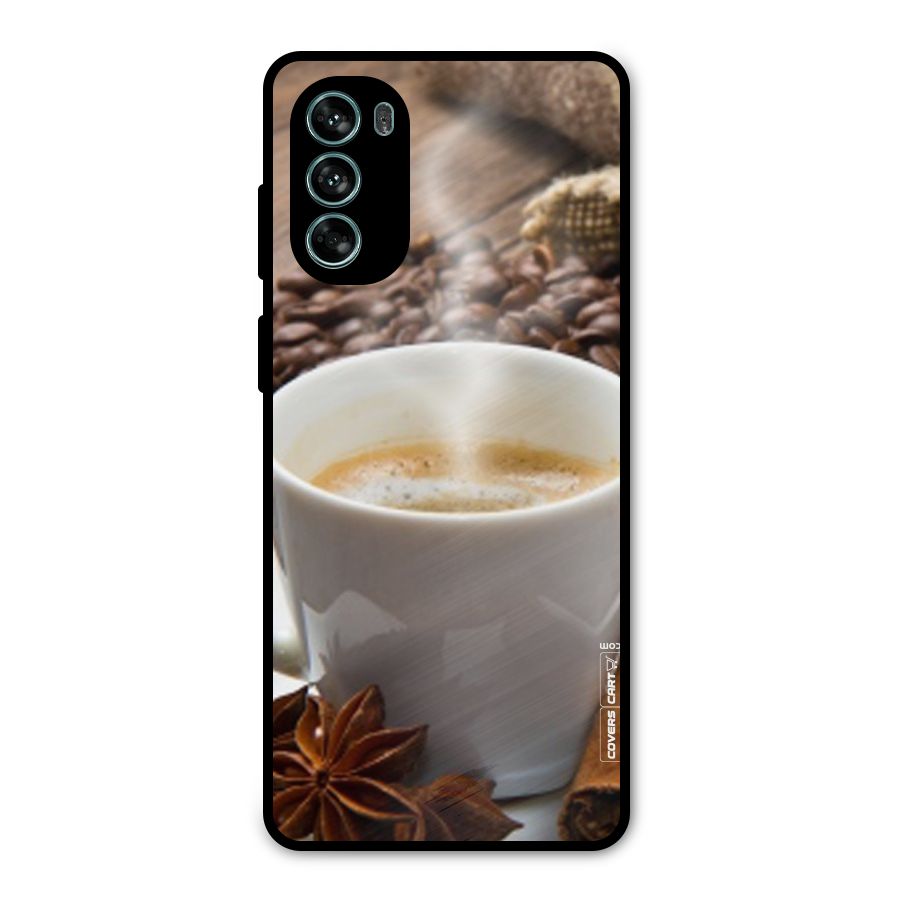 Classic Coffee Beans Metal Back Case for Moto G62