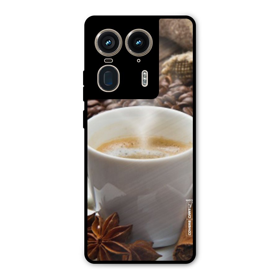Classic Coffee Beans Metal Back Case for Motorola Edge 50 Ultra