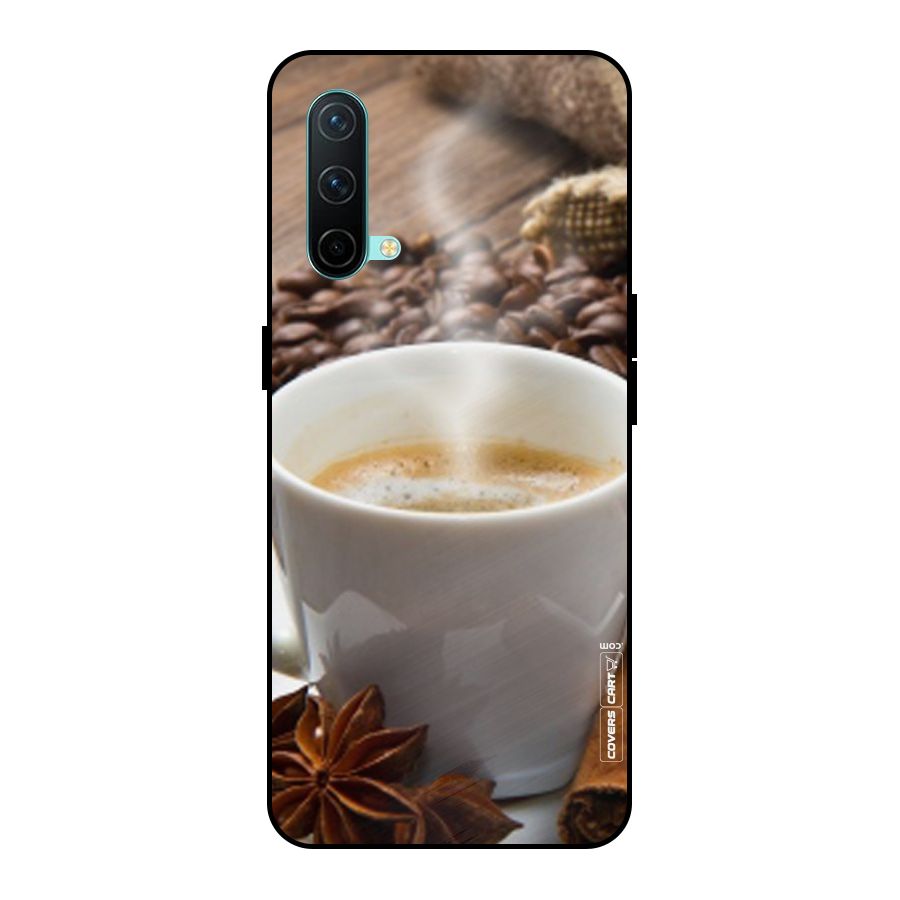 Classic Coffee Beans Metal Back Case for OnePlus Nord CE 5G