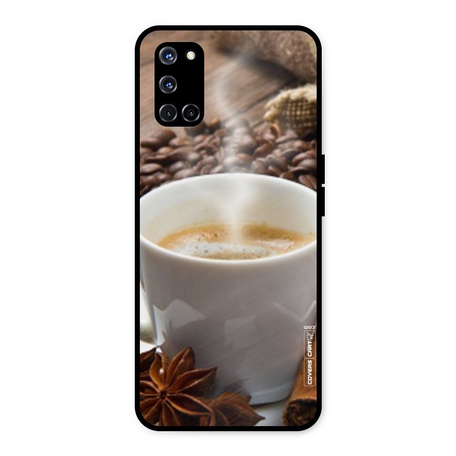Classic Coffee Beans Metal Back Case for Oppo A52
