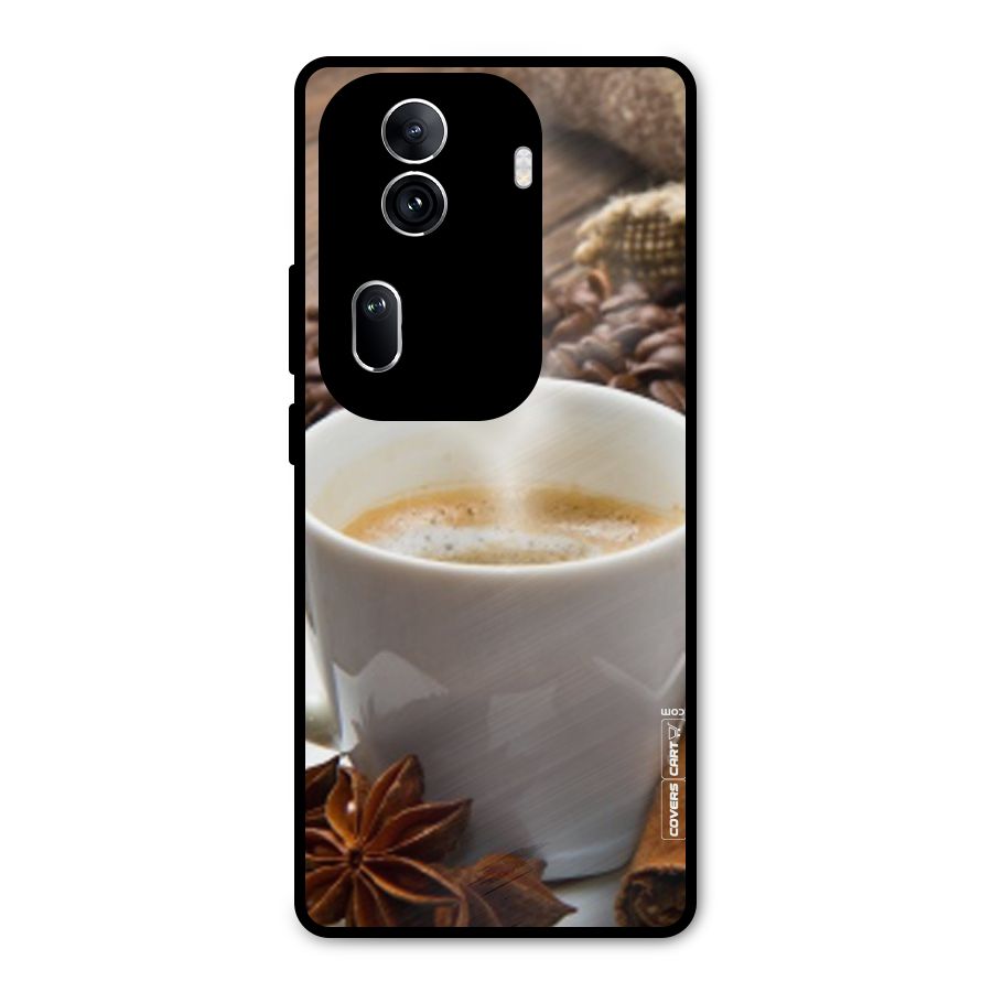 Classic Coffee Beans Metal Back Case for Oppo Reno11 Pro 5G