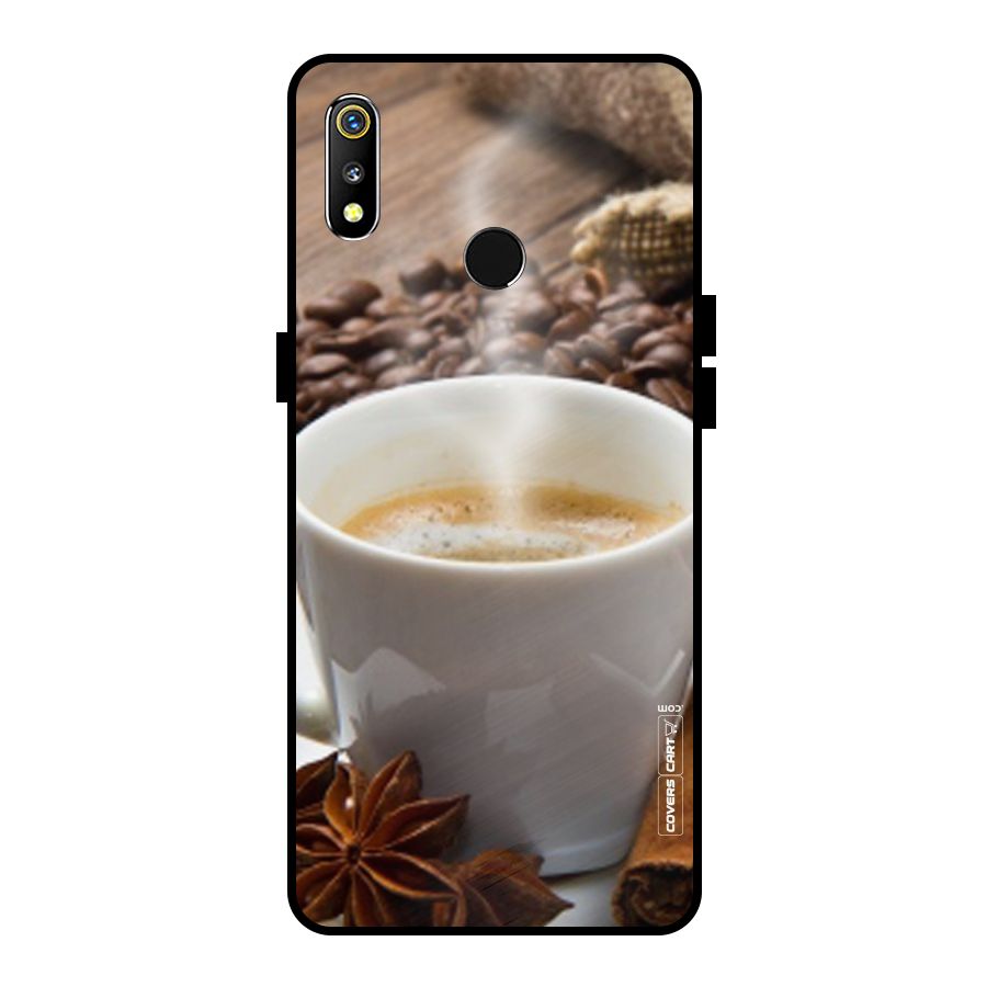 Classic Coffee Beans Metal Back Case for Realme 3i