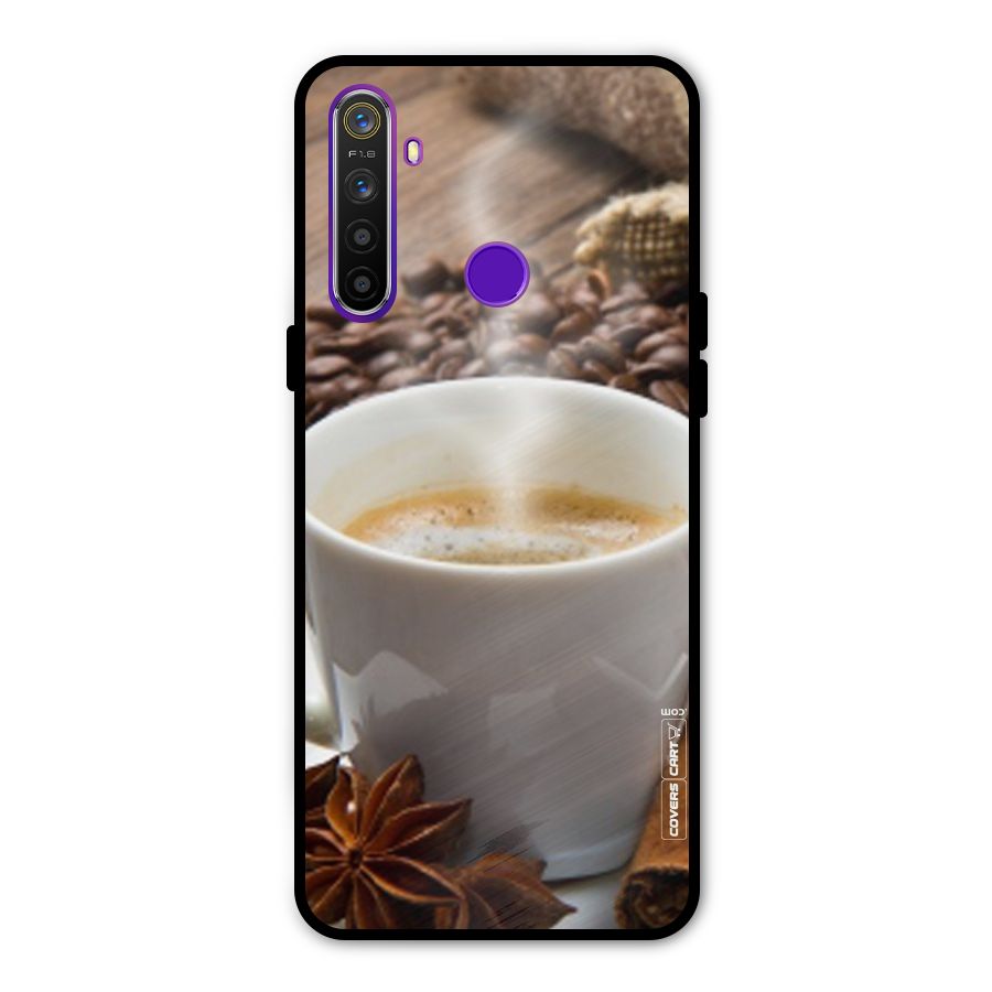 Classic Coffee Beans Metal Back Case for Realme 5