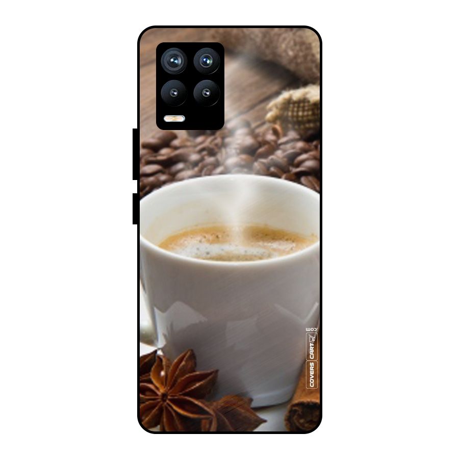 Classic Coffee Beans Metal Back Case for Realme 8 Pro